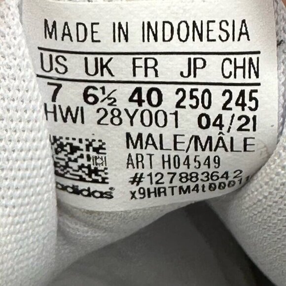 Adidas Shoes Mens Sz 7 Grand Court Tennis Cloudfoam Leather White Camo H04549 - Picture 12 of 12